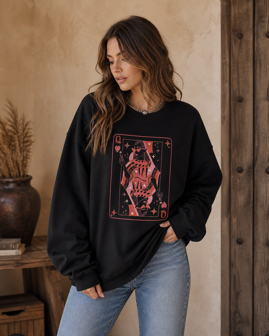 Queen of Hearts Crewneck