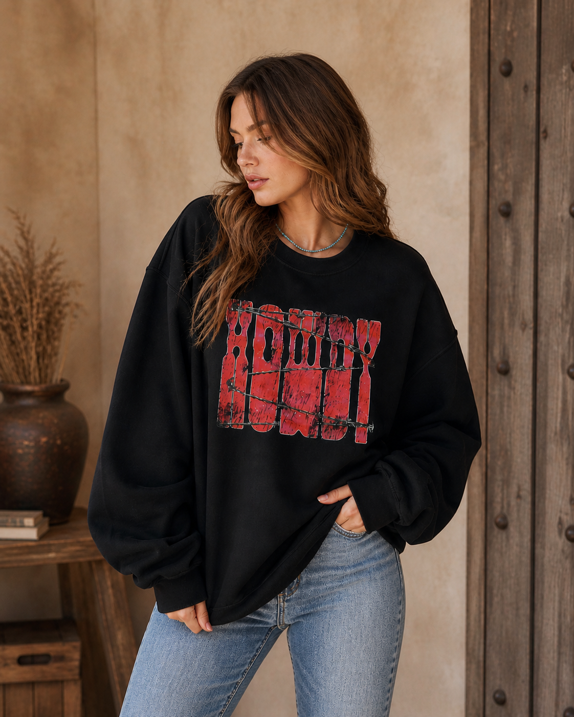 Outlaw Cowgirl Crewneck